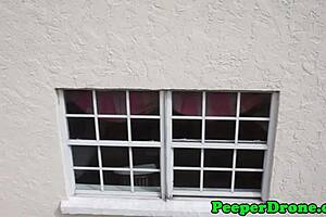 Lesbians Spied On By Drone!