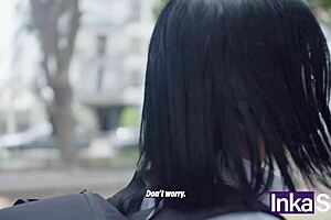 Shy schoolgirl gets fucked by stranger.