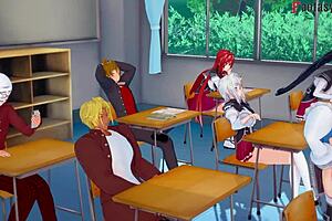 rias gremory wants more behind issei in ntr madness