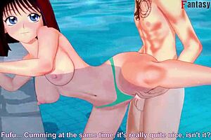 Anzu Mazaki Fucking Hard On The Pool In Yu-Gi-Oh Ahegao Step Bikini Tea Gardner Full Fantasyking3