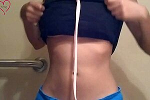 cute skinny brunette indian self video