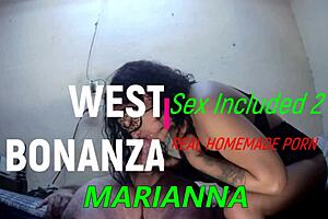 Marianna's quick encounter involves suck and fuck with cum inside