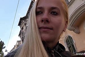 german scout got shy teen haley hunter to talk and bang at first casting