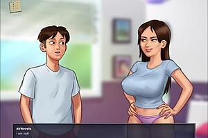 Summer-themed anime porn with interactive gameplay
