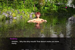 Jhon Enjoys Passionate Fun With Audrey And Lizzie. He Fucks Audrey Deep In The River.