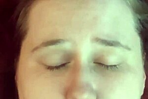 Amateur Babe Gets Her Face Covered In Thick Cum Dumped Hard