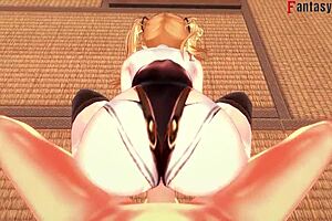 leonardo da vinci intensely fucks azur lane in this sheer fantasy