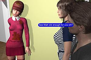 Matt and the girl from the bus stop have body shots and sex
