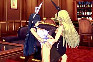 Ikaruga And Katsuragi Bunny Girl Intense Futanari Sex - Senran Kagura Hentai