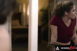 We swing both ways with naughty wives in a bisexual orgy to save our divorce