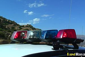 Outdoor BANGING with busty blonde Sandy Simmers