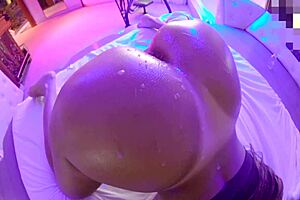 Japanese stepmom gets pov uncensored action, cum on ass.