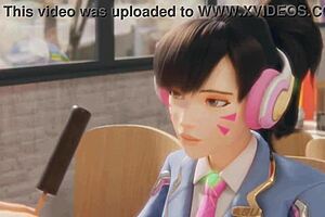 Overwatch characters engage in hentai sex