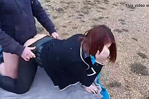 cheating wife fucked hard while husband and old perverted voyeurs watch in shock