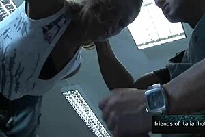 Slutty Italian Blonde Milf Fucked At The Supermarket