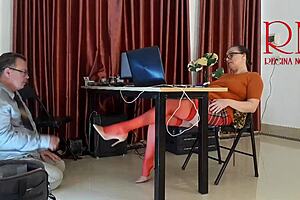 Tease me in the office without panties.