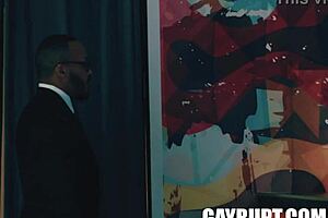 Missed my flight, but Dillon Diaz and AJ Sloan bent over for wild doggystyle. What a crazy day!