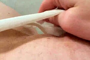 I stimulate my wet panties and rub my pussy with cream and cum while moaning out loudly