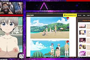 Bald pussy ass uzaki-chan officially shows her thick mommy breasts in public nude scene with fat sexy boobs and shaved pussy