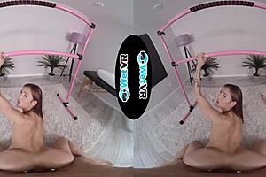 wetvr extreme flexible sophia sultry stretched out in vr porn, skinny small tits