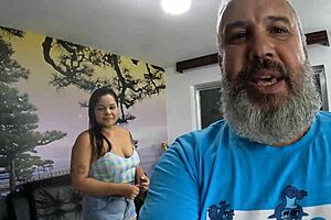 Behind the scenes with Chris and Yasmin Manauara in sexy lingerie for first time.