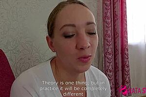 Student Nata Sweet Sucks Big Cock For First Time Facial