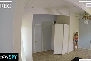 i caught this slutty nanny stealing, so she rode my big cock and took a creampie to keep her job