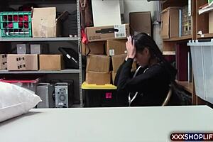 Santa Officer Rips Clothes And Fucks Shoplifter In Backroom