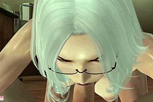 She sucks dick like a pro in the librarian ep 3