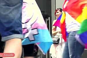 Jeny Smith Boldly Walks In Public In Transparent Dress Without Panties