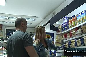 Slutty Italian Blonde Milf Fucked At The Supermarket