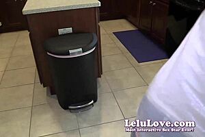Fetish Girl Sucks on Garbage Can in Homemade Alert