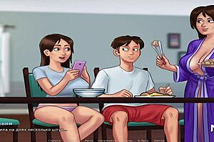 French teacher gets fucked in summertimesaga episode