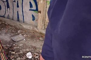 Intense risky public anal pounding of sexy milf jessy jey in german lost place