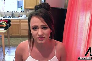 Big Assed Brunette Alex More Rides French Lord Alex Legends' Long Hard Cock