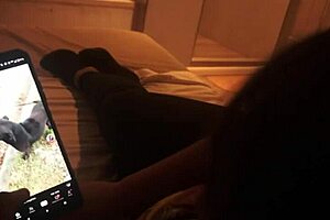 watching porn on tiktok with stepsister, we filmed before parents caught us.