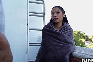 Eden West, stepdaughter in hot erotic scenes with a big cock addict