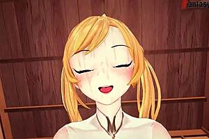 leonardo da vinci intensely fucks azur lane in this sheer fantasy