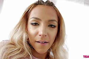 Teen 18+ STRUGGLES with UNBEARABLE BLOWJOB on MONSTER COCK in POV