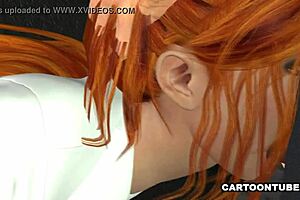 Beautiful 3D secretary has big cans and gets a job done at the office
