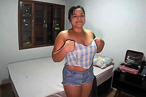 Young Brazilian amateurs get wet and wild together