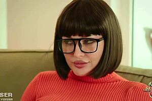 Velma Bent Over for POV Dildo Fuck and Facial Cumshot