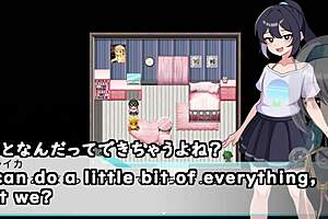 i flash outdoor in crossdressing game with machine subtitles