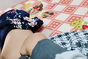 cute young teen rides boyfriend in anal sex