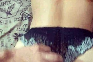 Brunette stepsister rides cock in taboo doggystyle