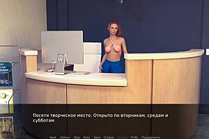 Naked beauty in red dress, bondage and big nipples in a solo game