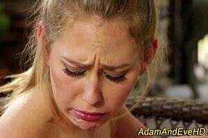 Lesbians intensely scissor and taste each other