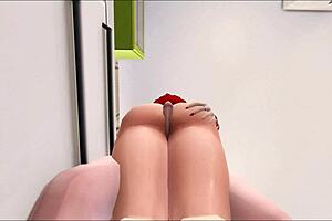 Goth Girlfriend's Futanari Encounter in Sims 4