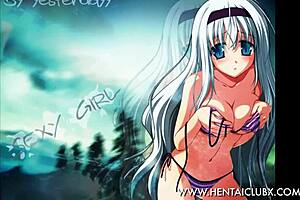 Anime girls in ecchi style