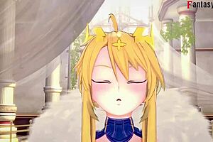 Bold Artoria Pendragon POV in Full FantasyKing3 Hentai Action